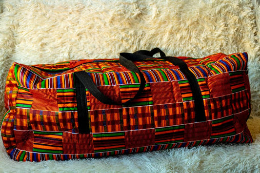 Multi-Patterned Duffel Bag