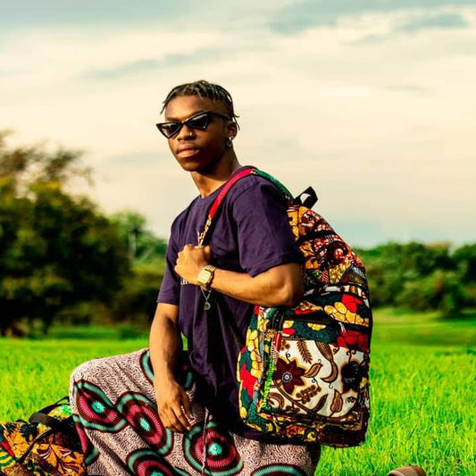 Vibrant-Patterned Backpack